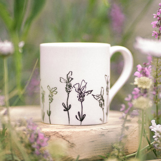 French Lavender Bone China Mug