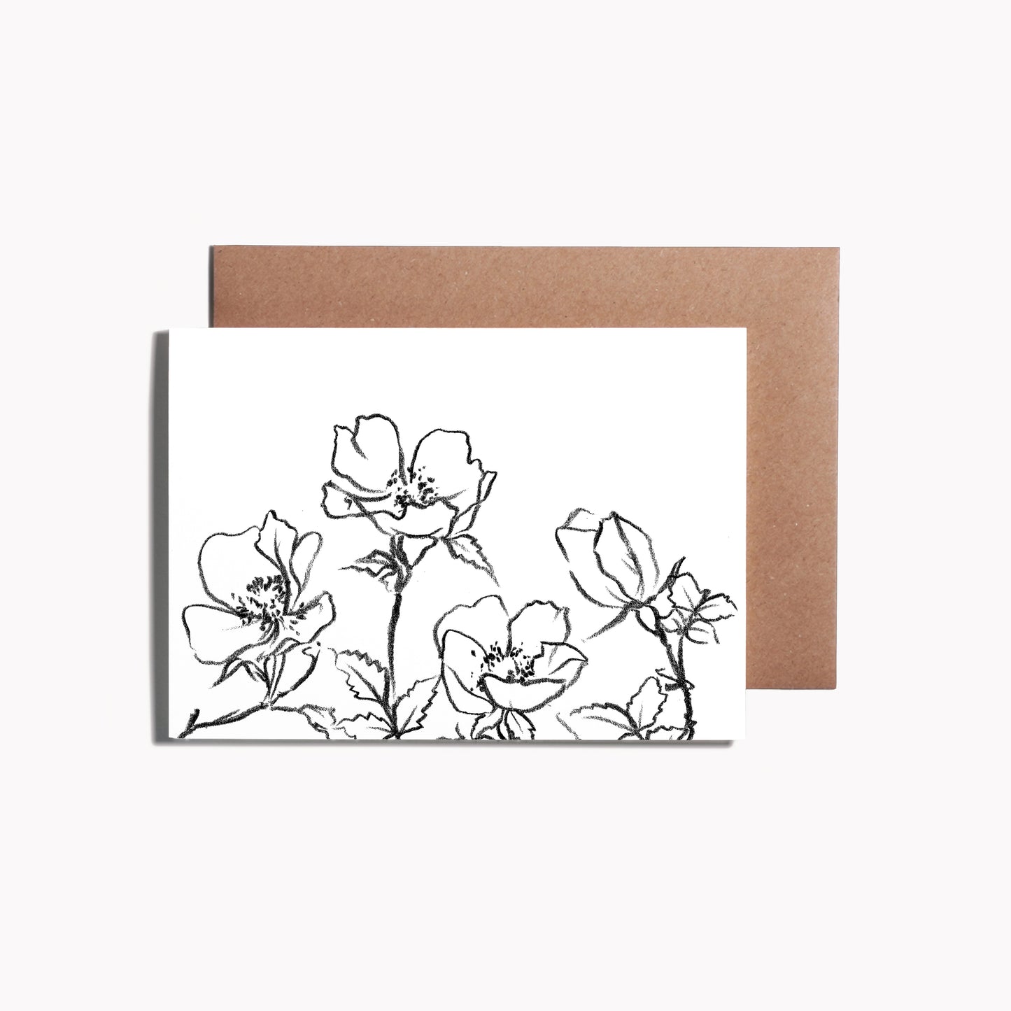 Dog Rose Greeting Card
