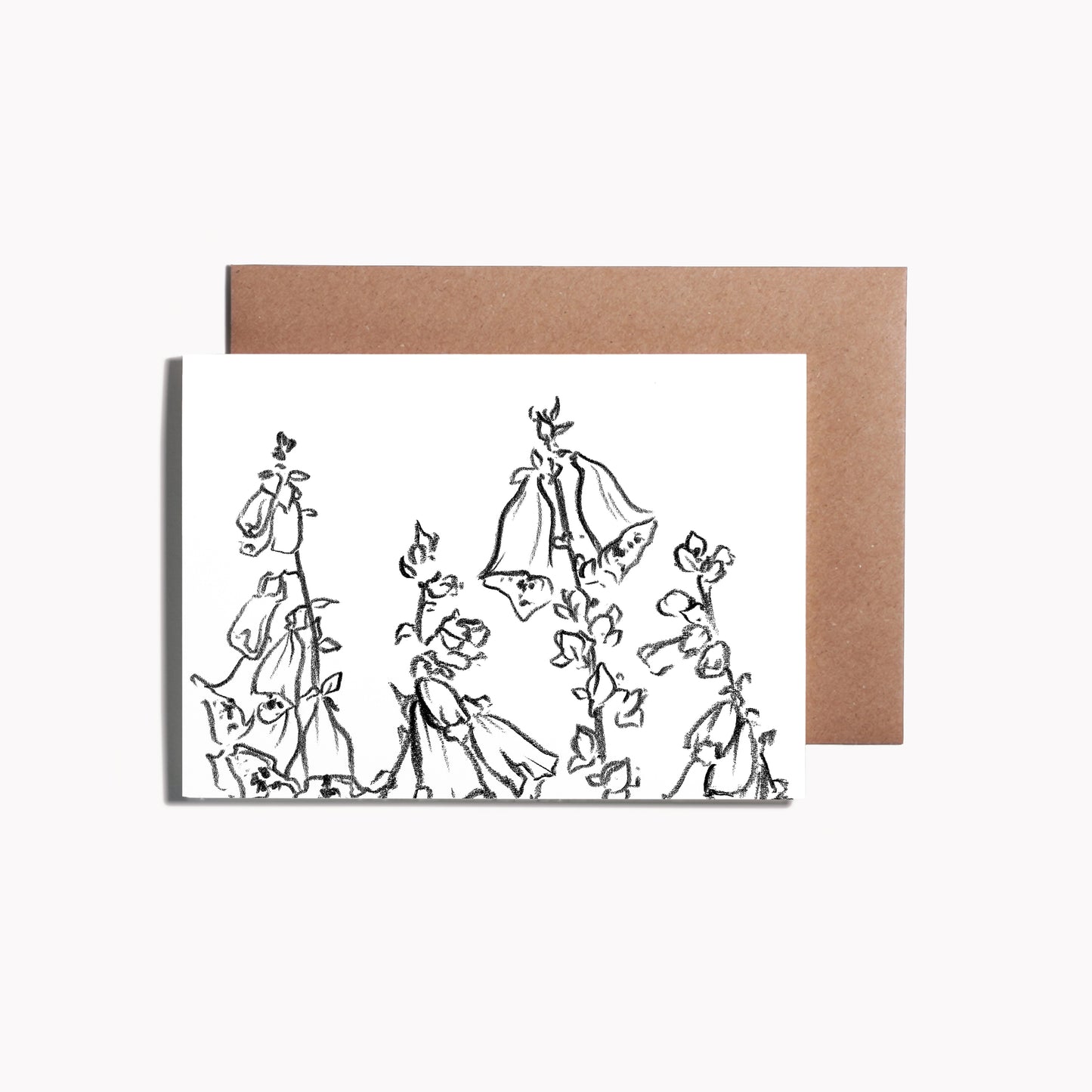 Foxglove Greeting Card