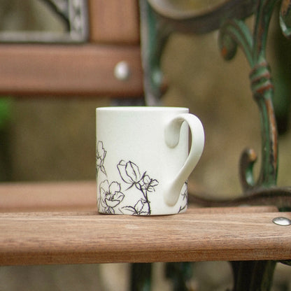Dog Rose Bone China Mug