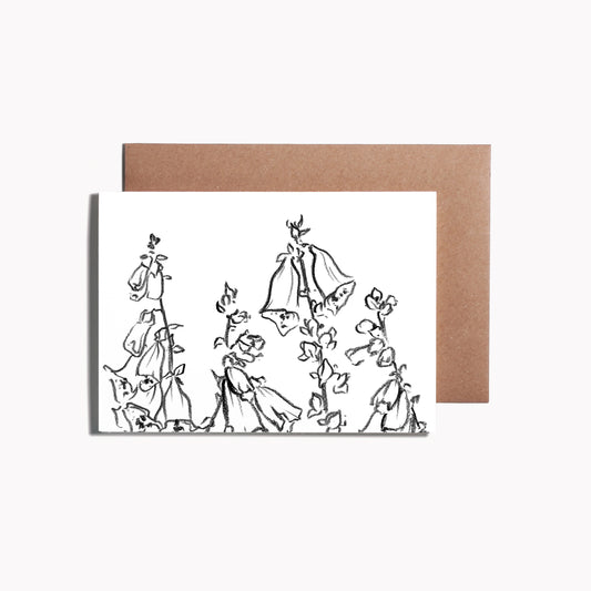 Foxglove Greeting Card