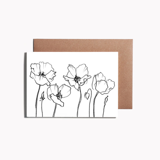 Poppy Greeting Card